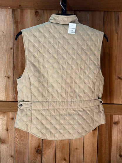 Dublin Women’s Quilted Riding Vest – Tan/Khaki