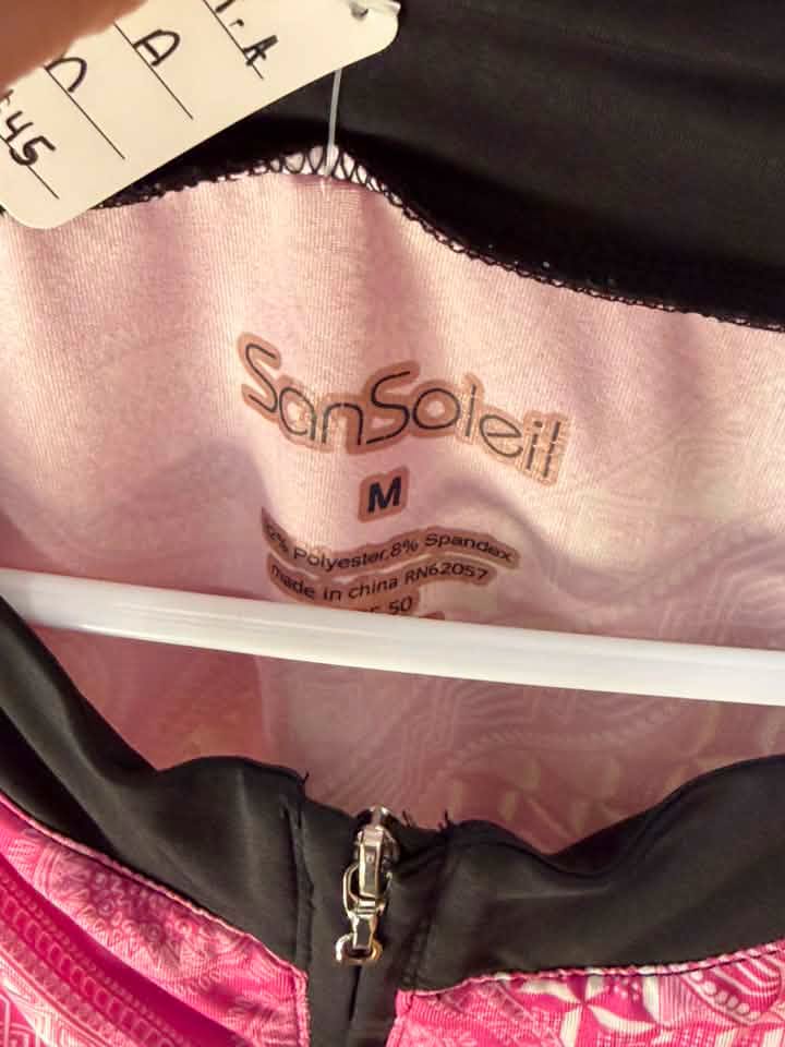 SanSoleil Equestrian Women’s Long Sleeve Sun Shirt – Pink/Black
