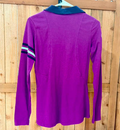 Irideon Women’s Long Sleeve Riding Polo – Purple