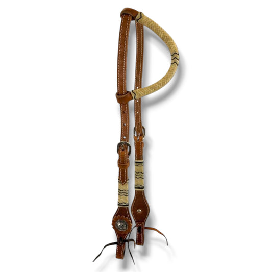 One-Ear Headstall with Rawhide Accents