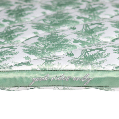 Dapplebay Toile Dressage Saddle Pad – Green/White