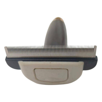 Metal Shedding Blade Comb with Soft Gel Grip