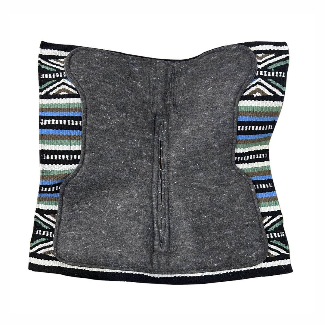 Woven Blanket Top Western Saddle Pad – 34” x 36” – Autumn Collection