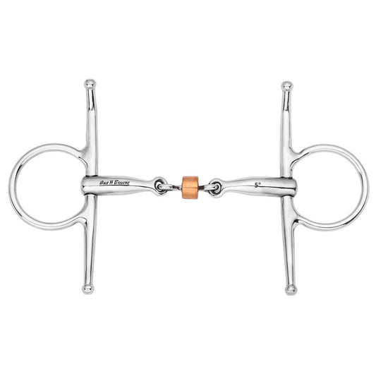 Copper Roller Full Cheek Snaffle Bit – 5"