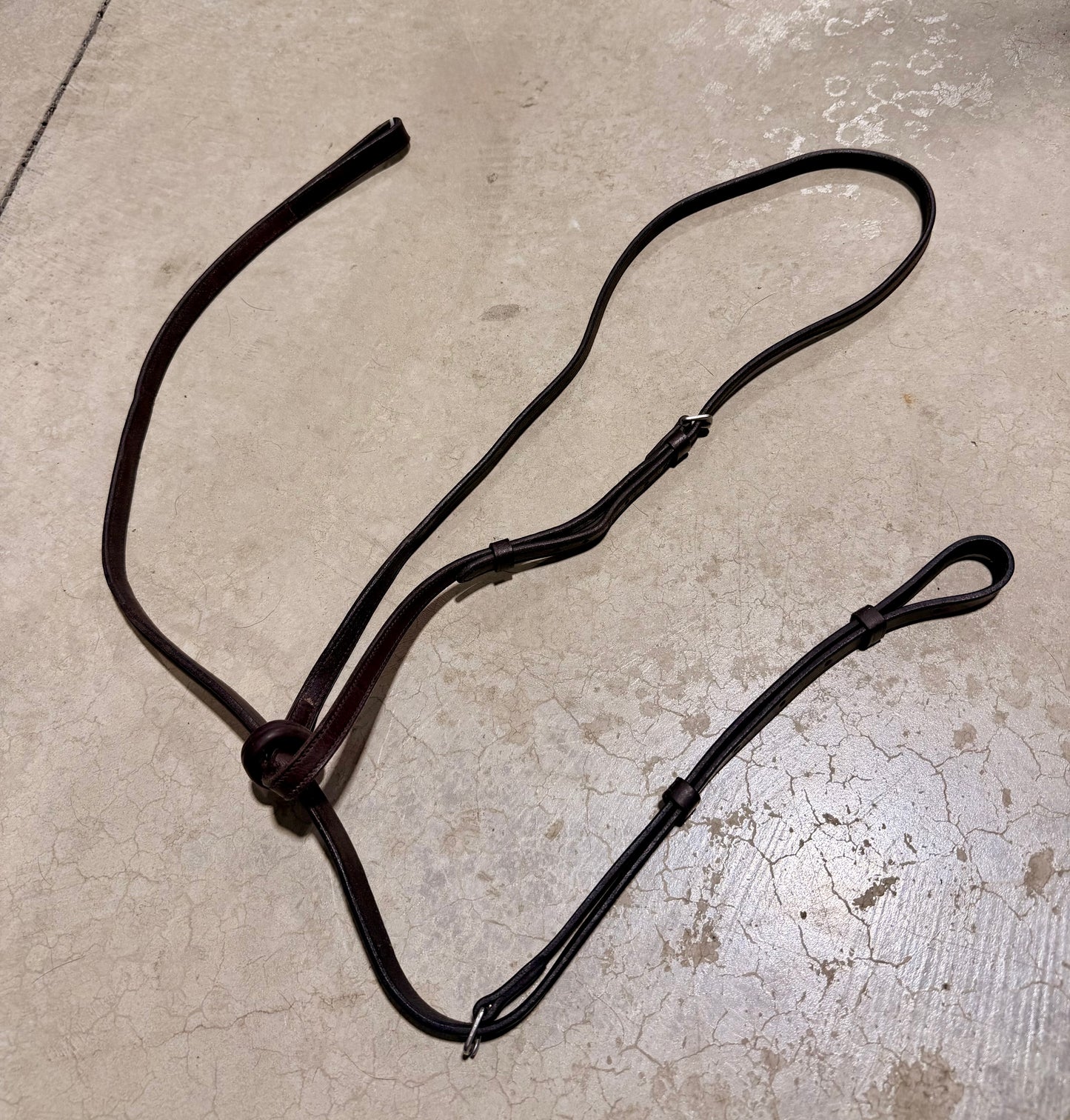 Used Havana Leather Standing Martingale