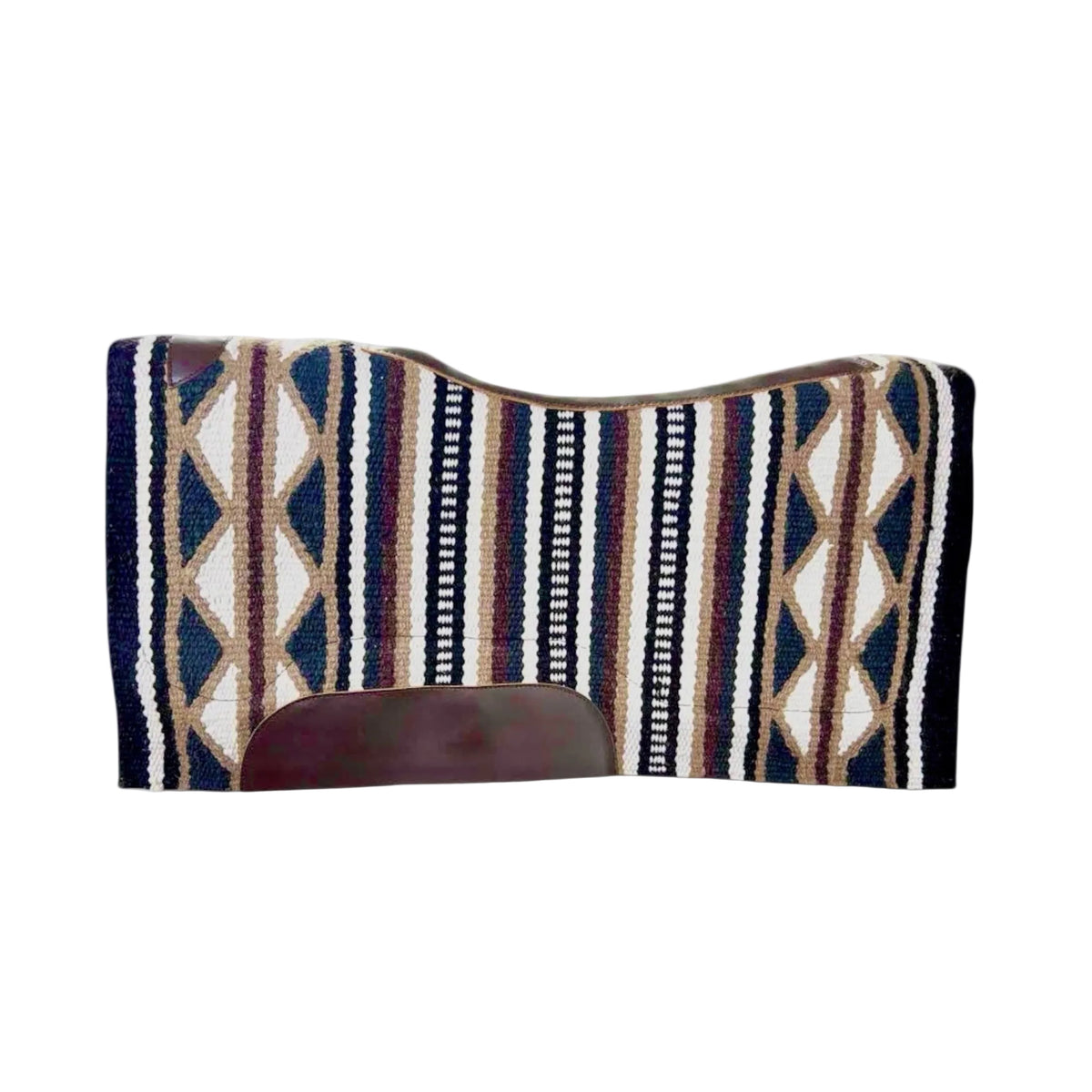 Woven Blanket Top Western Saddle Pad – 34” x 36” – Autumn Collection