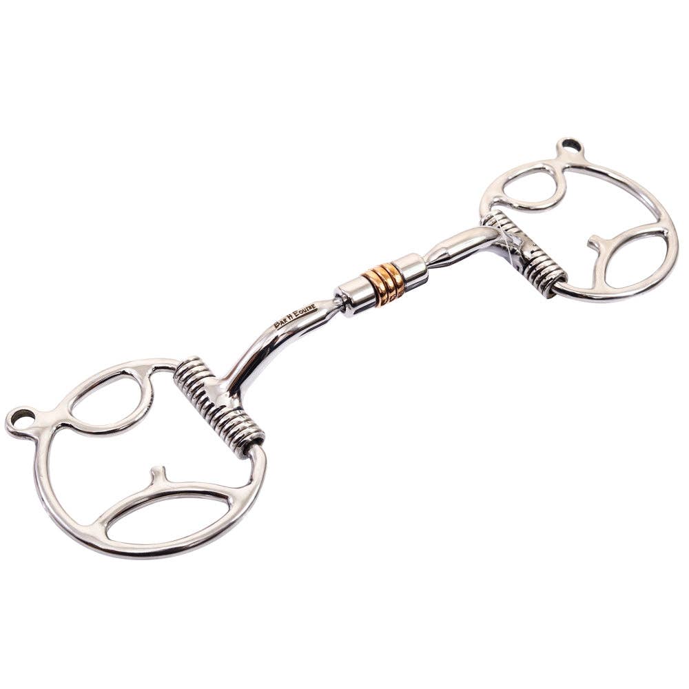 Copper Roller D-Ring Snaffle Bit with Tongue Relief – 5"