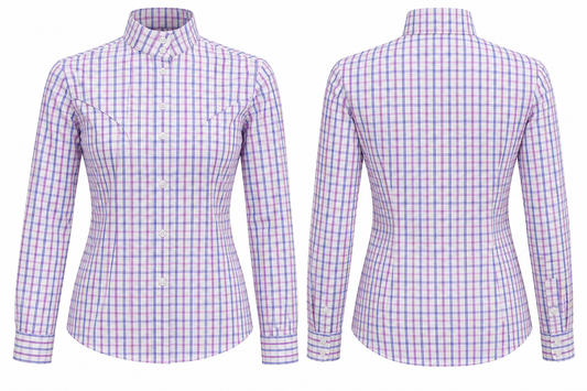 Custom White English Show Shirt• Ladies Small/Medium