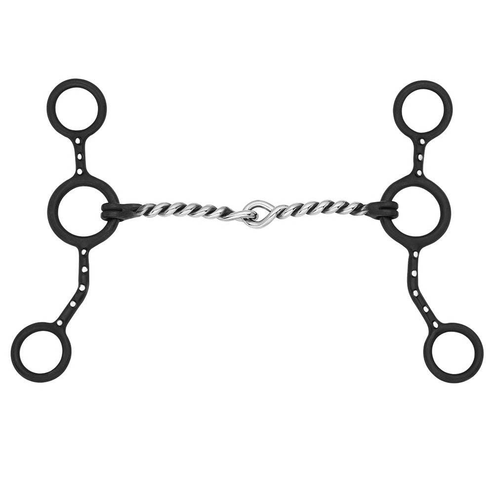 Cow Bit Junior Cowhorse Bit with Twisted Wire Mouthpiece – Spotted M Tack