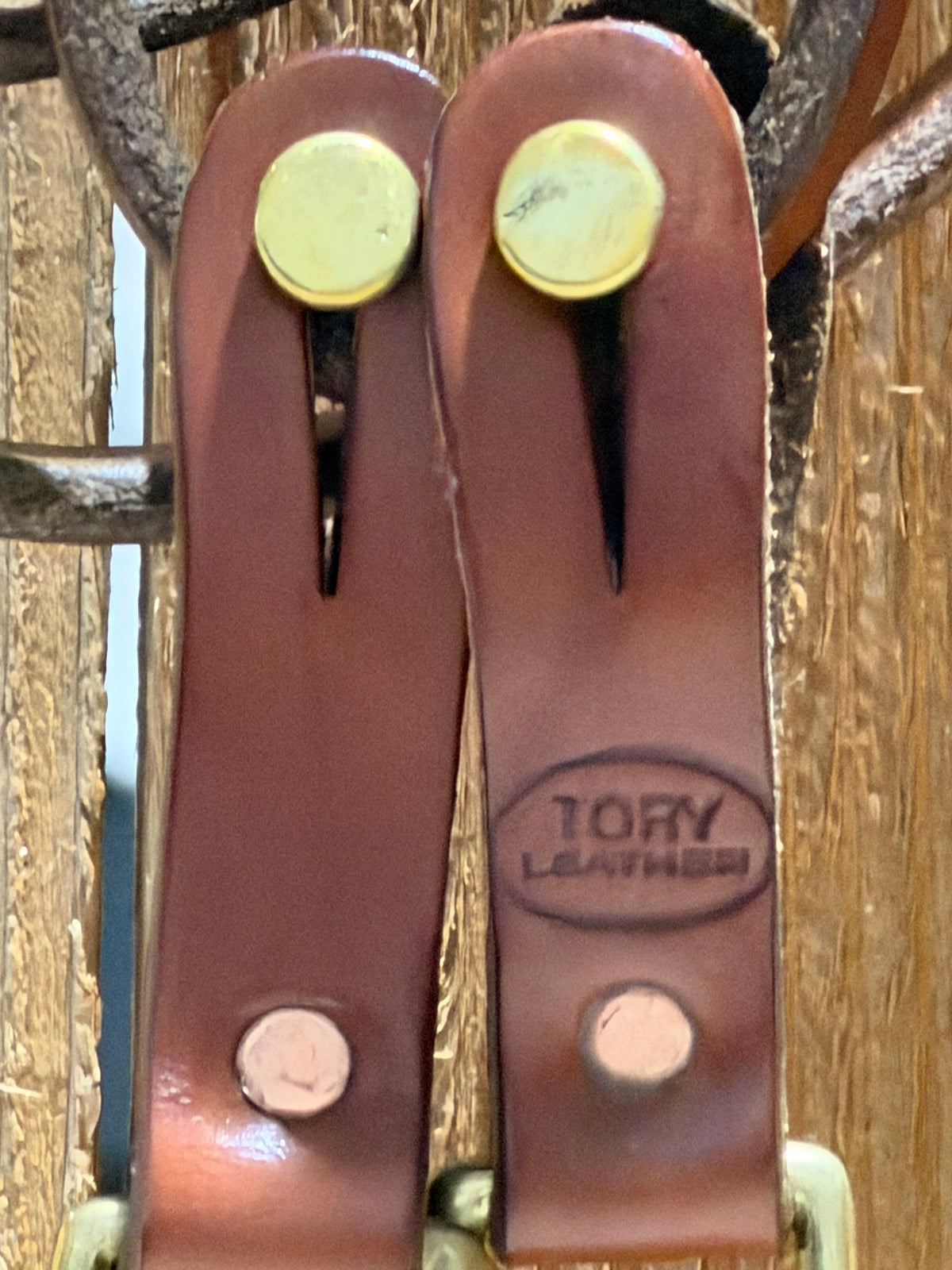 Used Tory Leather Pulley Draw Reins with Solid Brass Hardware
