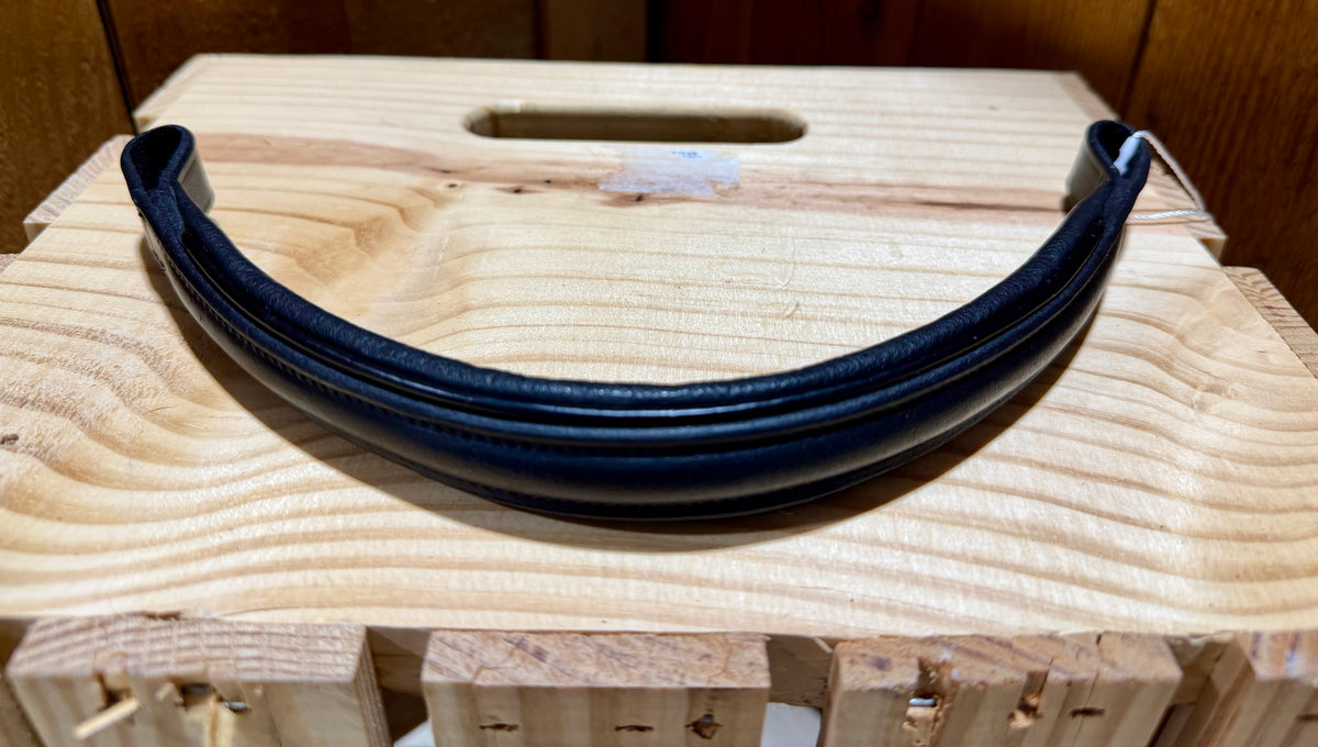 Used Black Padded Dressage Browband Replacement