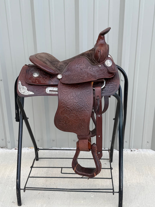 Used Royal King Youth Western Saddle – 13” Seat – Approx. 7” Gullet