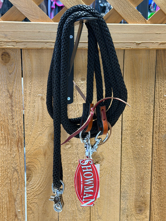 NWT Showman 11’ Poly Rope Draw Reins with Four Snaps