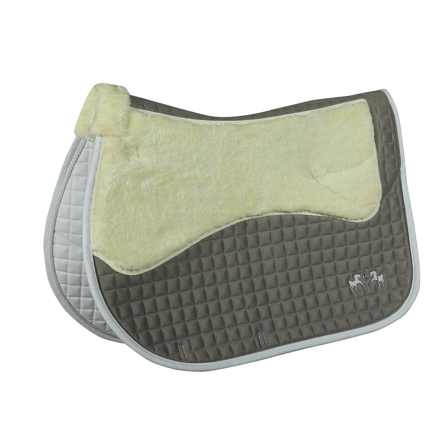 Couture Regal Saddle Pad with White Sherpa Fleece & CoolMax® Linings