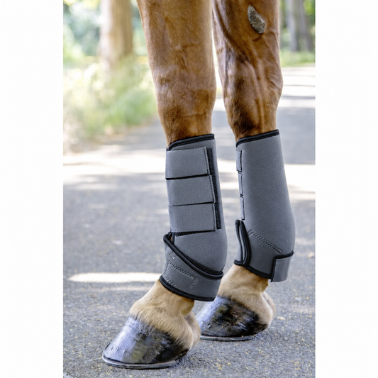 NWT HKM Softopren Protection Boots – Small – Charcoal & Black