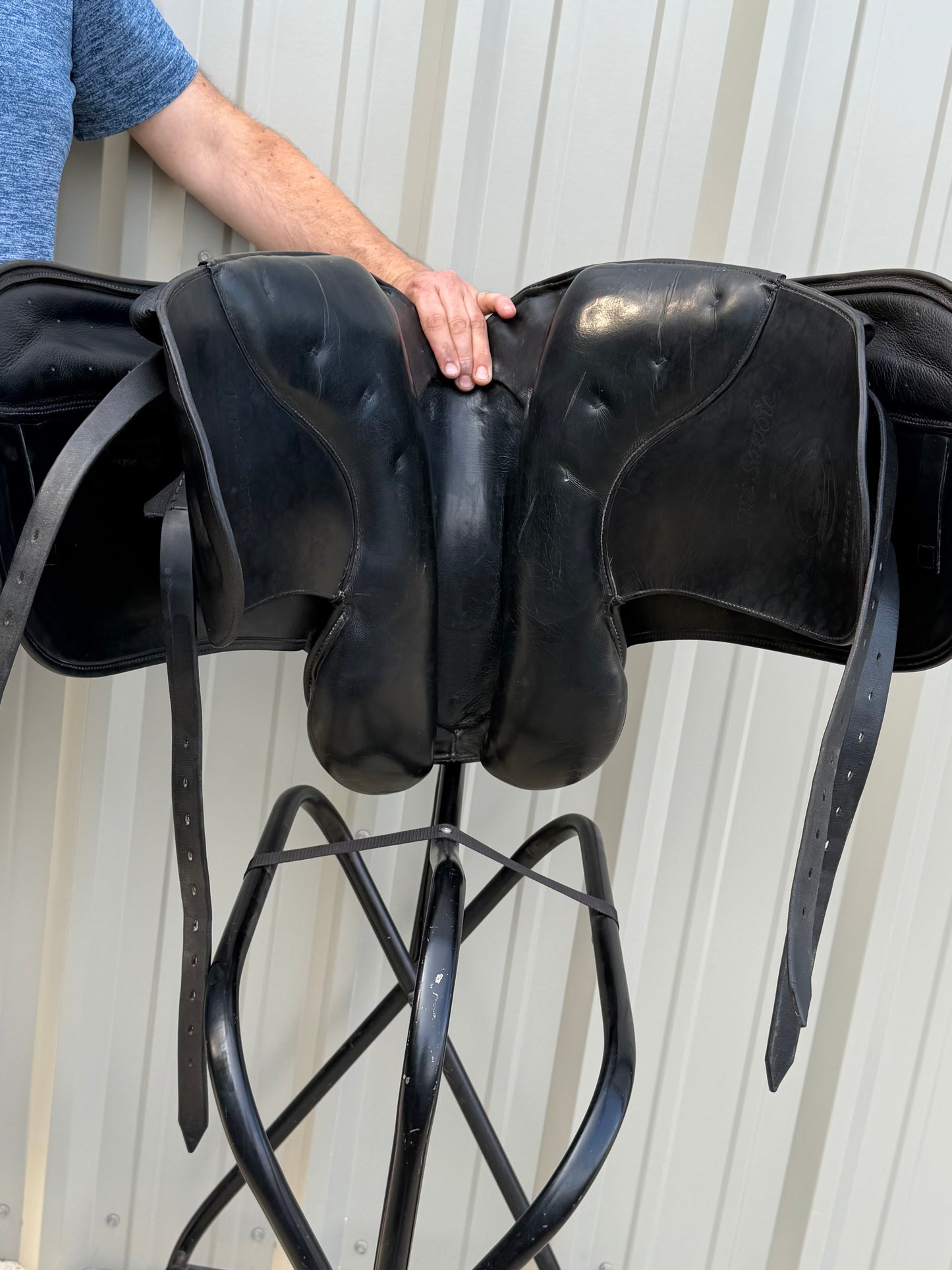 Schleese Jane Savoie Dressage Saddle – 17” – Black – Made in Canada