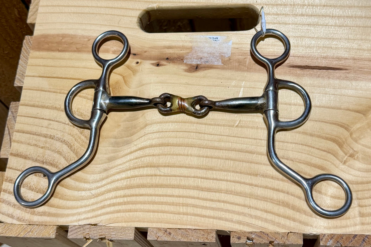 #1 | Used Argentine Snaffle Bit with Copper Dogbone • 5”