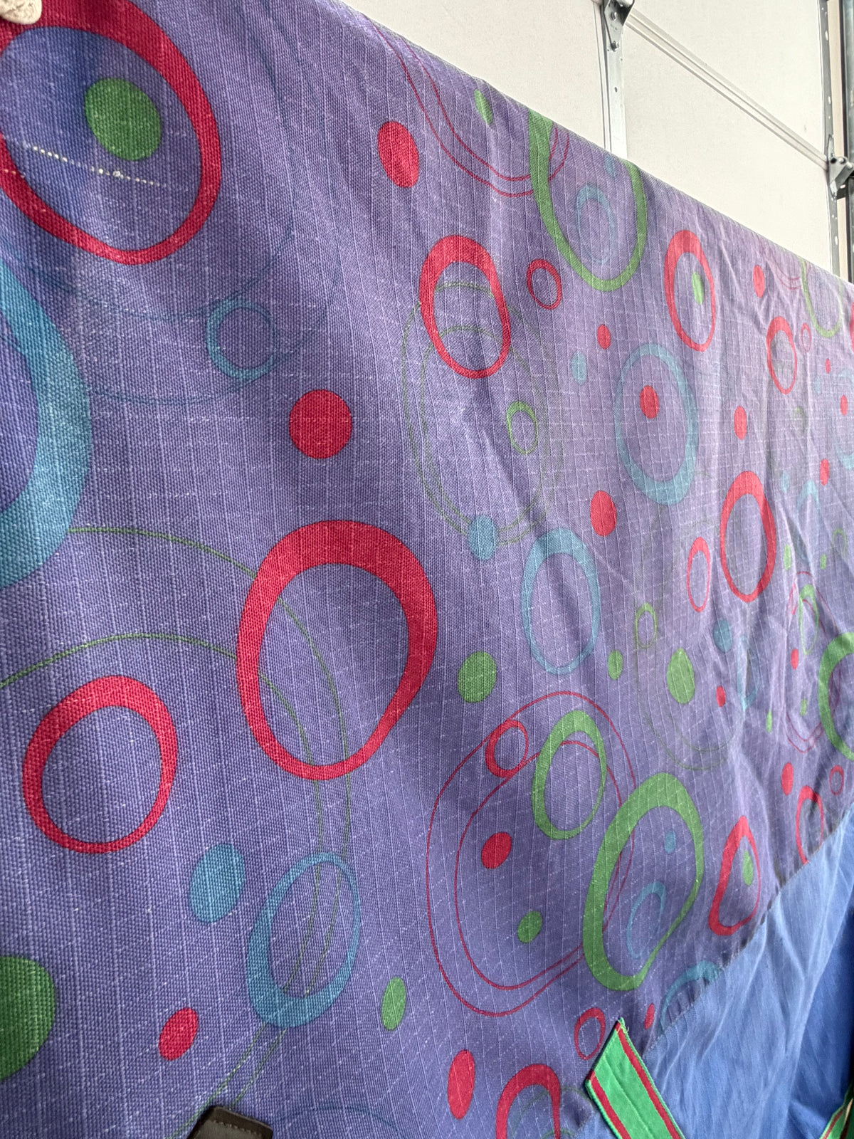 Used WeatherBeeta Turnout Sheet – 81” – Blue Circle Print