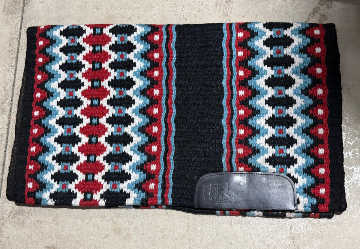 Backroad Trading Co. Western Show Pad • Black / Red / Turquoise • Lightly Used