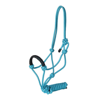 Rope Halter with Braided Noseband and Matching Lead Rope