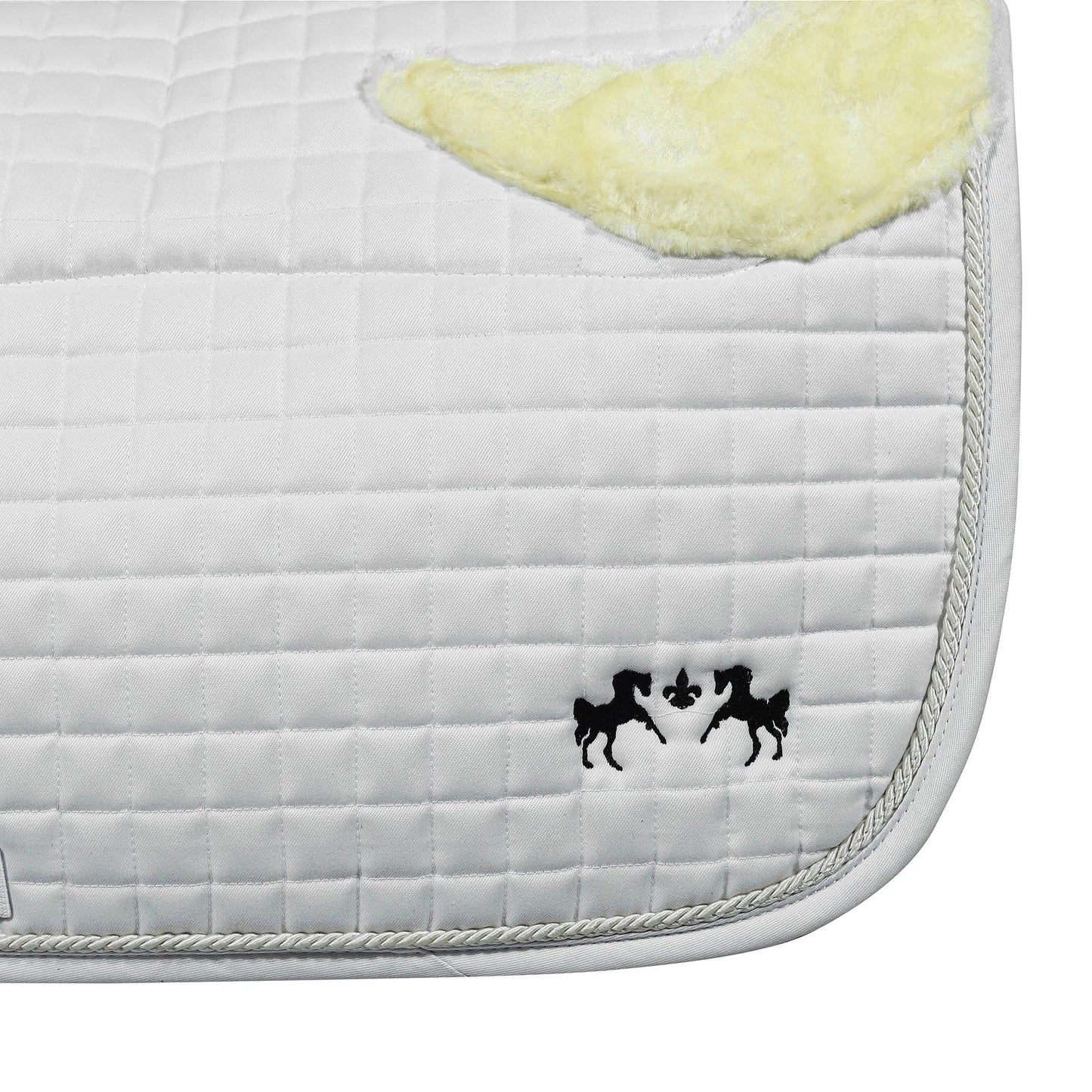 Couture Regal Saddle Pad with White Sherpa Fleece & CoolMax® Linings