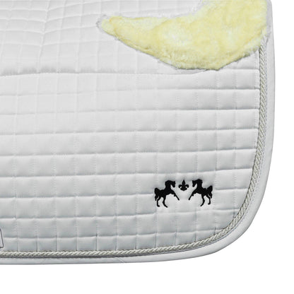 Couture Regal Saddle Pad with White Sherpa Fleece & CoolMax® Linings