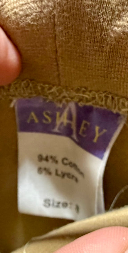 Ashley Children’s Pull-On Riding Breeches • Beige • Size 8
