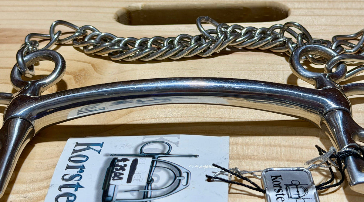 NWT Korsteel Mullen Mouth Pelham Bit • 5”