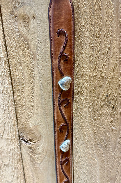 Tony Lama Women’s Western Leather Belt • Brown • Size 28