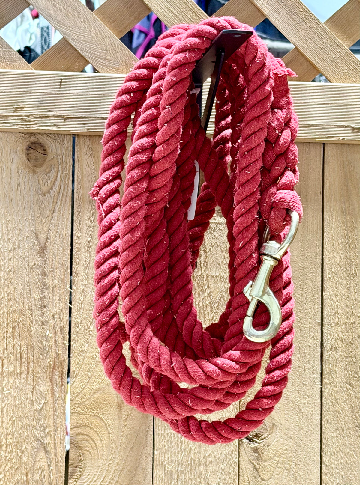 Used Cotton Lunge Line – Red