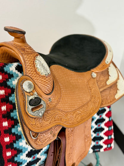Snaffles Brand Western Show Saddle Package  • Bridle, Reins & Cases Included
