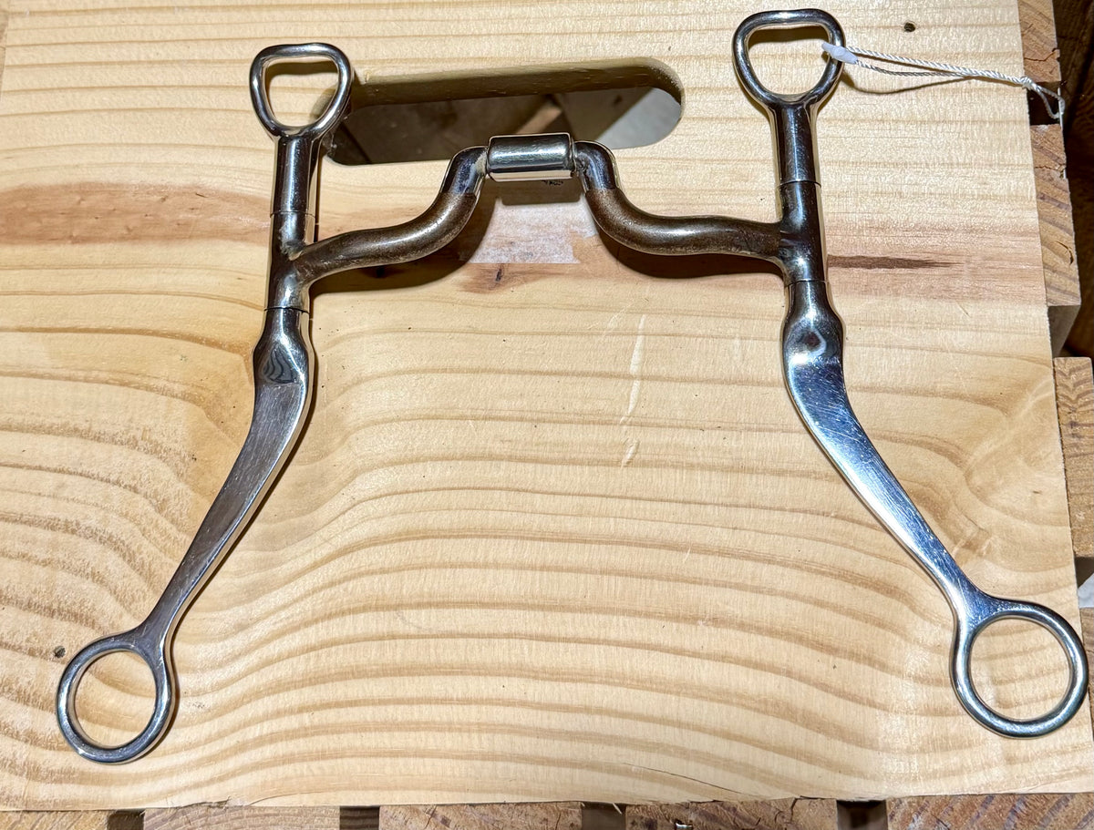 Used Myler Western Shanked Medium Port Bit • 5”