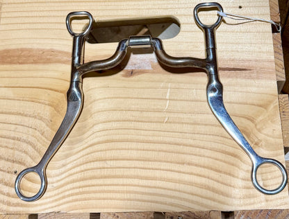 Used Myler Western Shanked Medium Port Bit • 5”