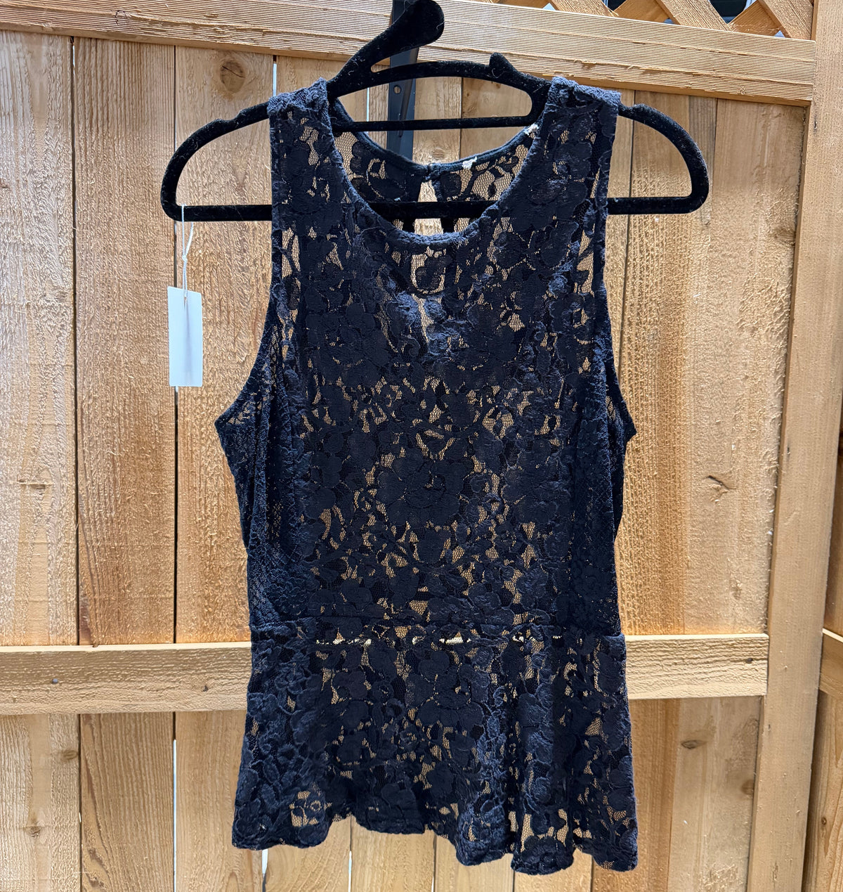 Custom Black Lace Show Vest • Ladies XS