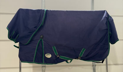 Used Weatherbetta Mid-Weight Turnout Blanket with Detachable Neck Cover – 69”