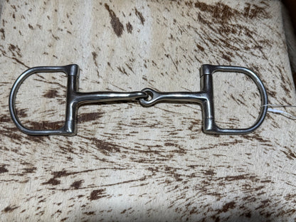 Used Single Joint D-Ring Snaffle Bit • 5”