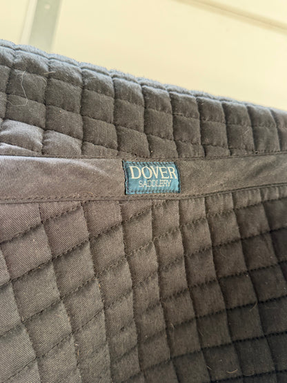 Used Dover Saddlery Dressage Pad – Black with Fading