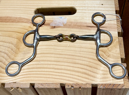 #3 | Used Argentine Snaffle Bit with Copper Dogbone • 5”
