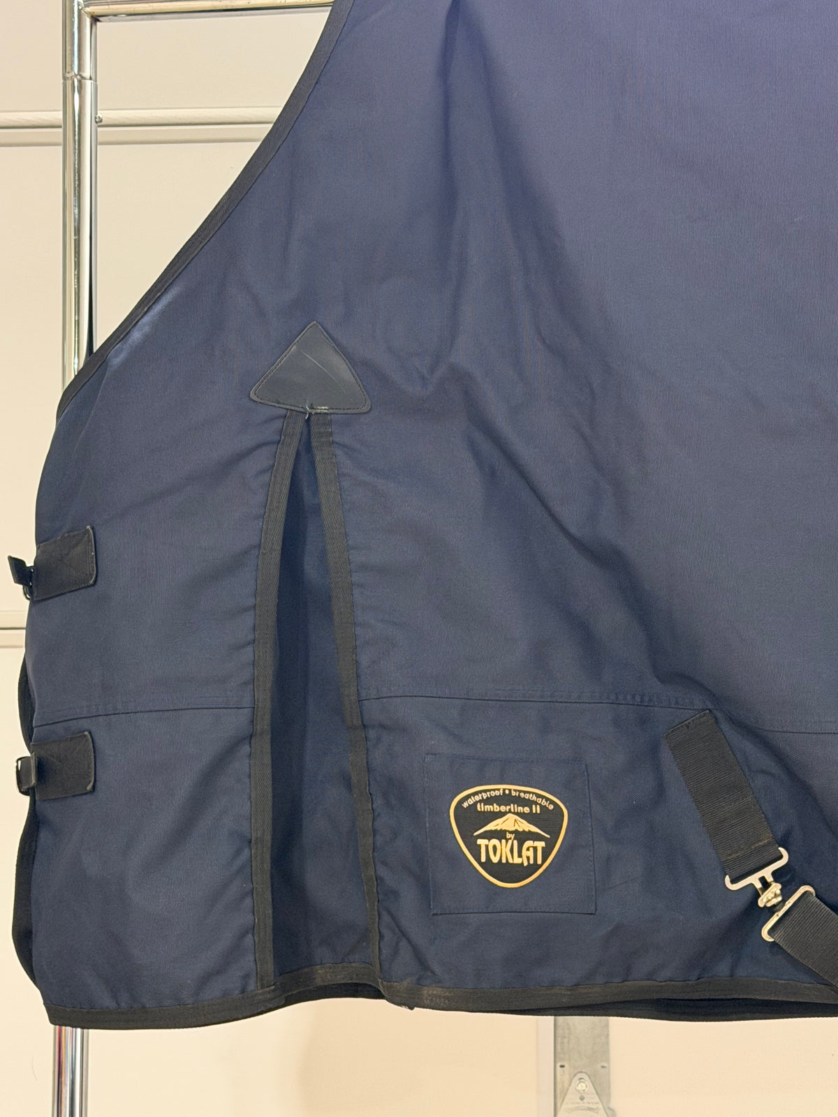 Used Toklat Timberline II Turnout Blanket – 76” – Navy Blue