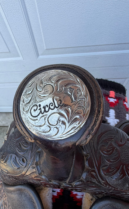 Circle Y Equitation Show Saddle|15.5” Seat|Model 2190