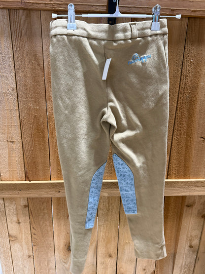 Perri’s Pony Palooza Children’s Riding Breeches • Beige & Blue • Size 10