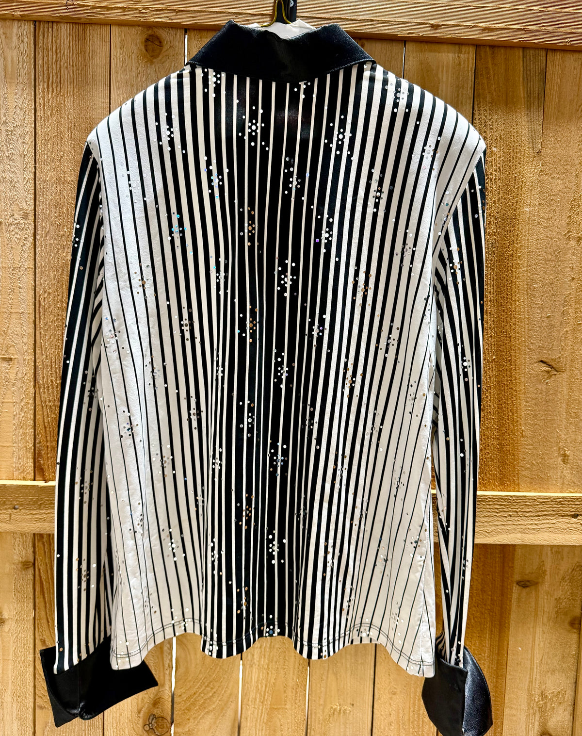 Hobby Horse Limited Edition Women’s Show Shirt • Black & White Stripe • Size 2X