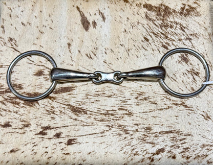 JP Korsteel Stainless Steel French Link Loose Ring Snaffle • 6”