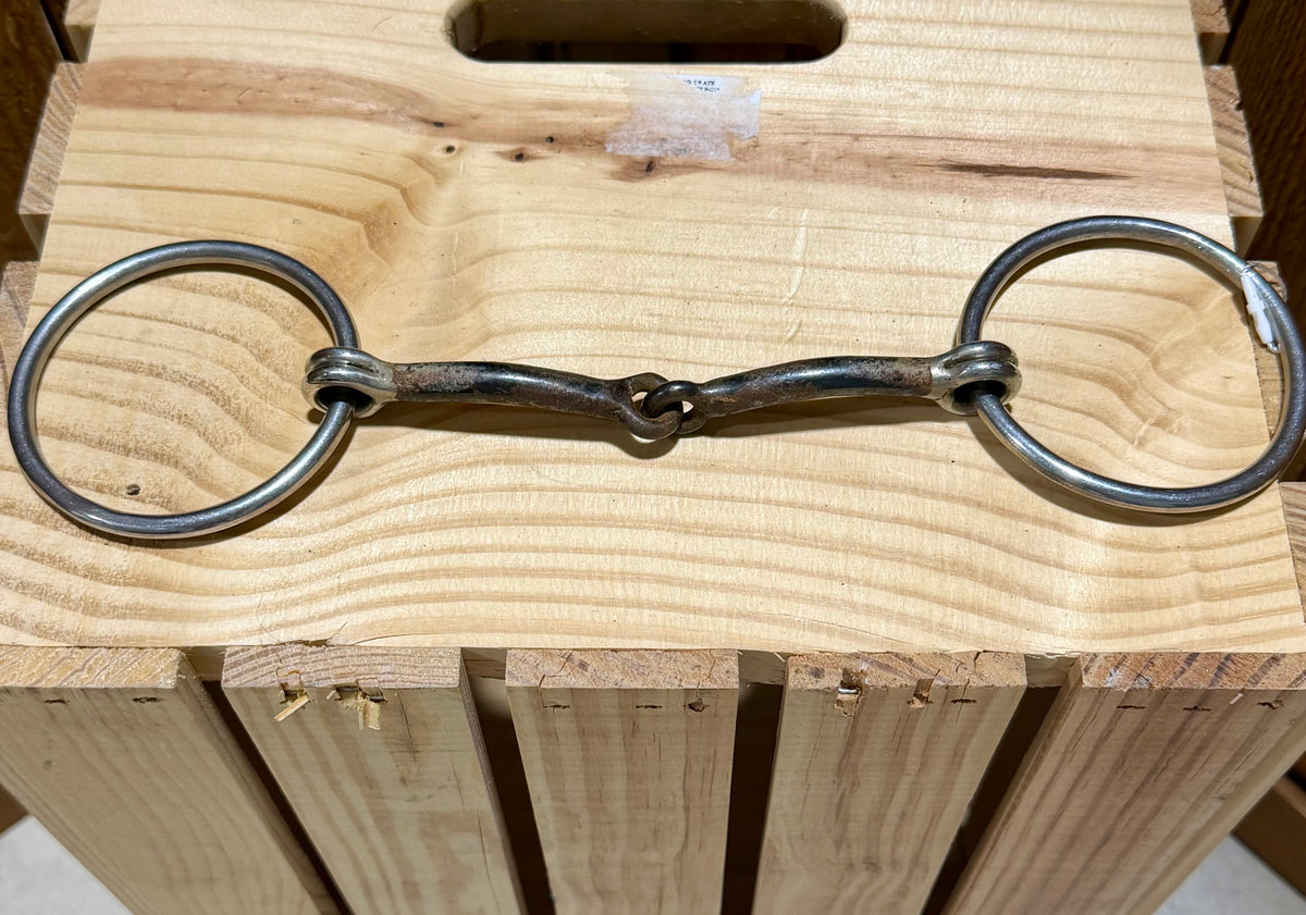 Used Sweet Iron Loose Ring Snaffle Bit • 5.5”