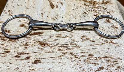 JP Korsteel Stainless Steel French Link Loose Ring Snaffle • 6”