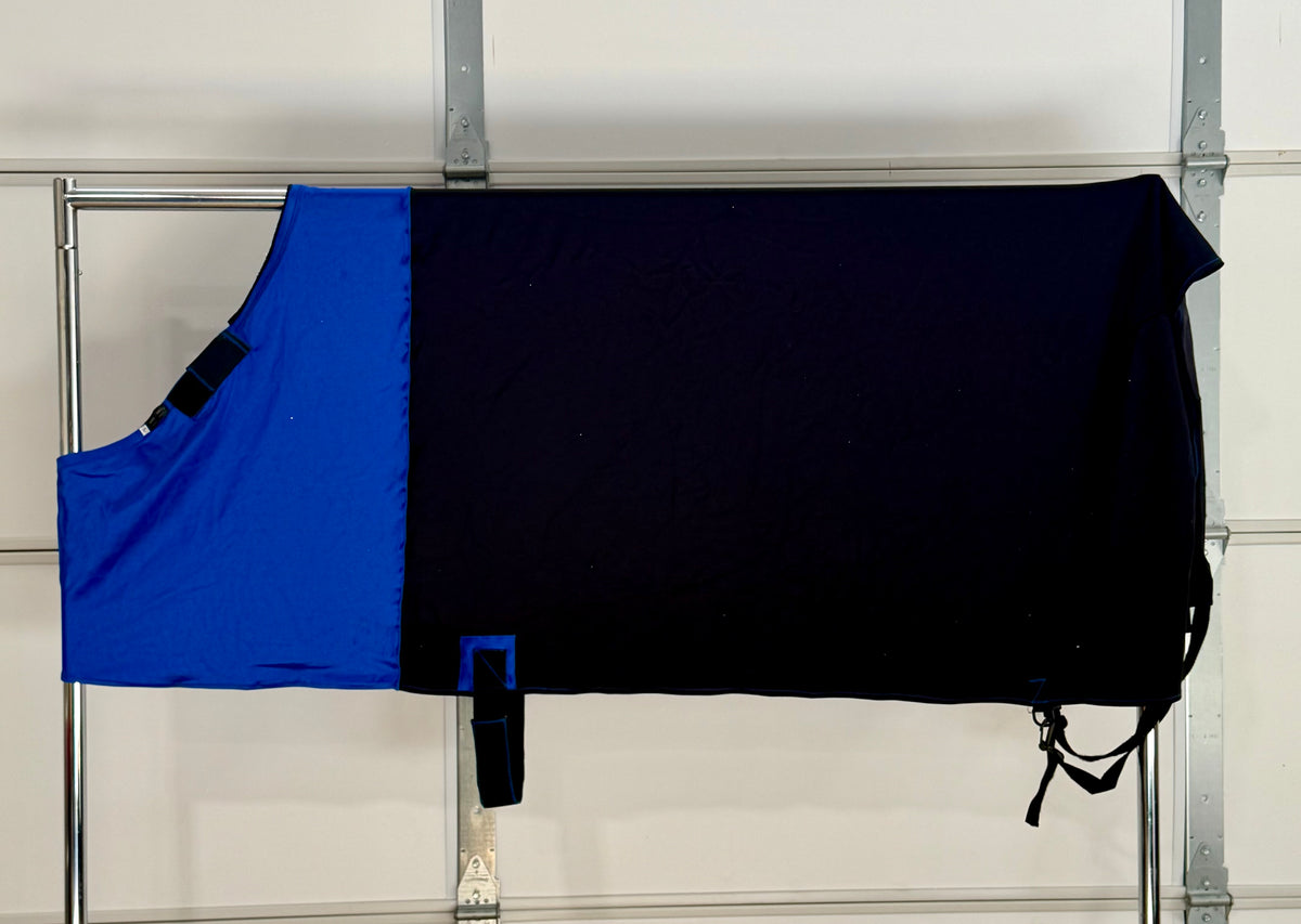 Sorta Sleazy Lycra Blanket – Large (78–80”) – Royal Blue & Black