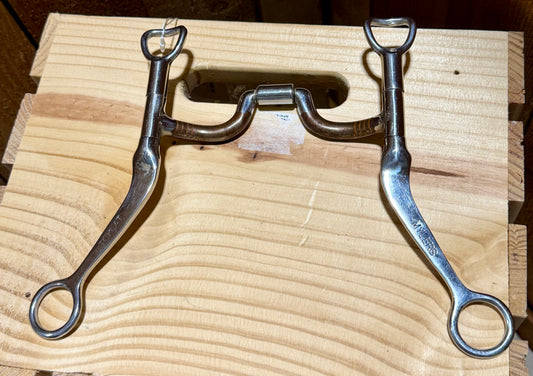 Used Myler Western Shanked Medium Port Bit • 5”