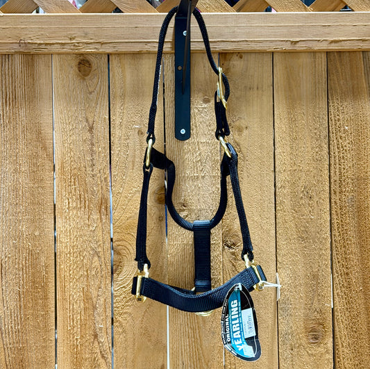 NWT Weaver Nylon Halter – Yearling/Pony – Black