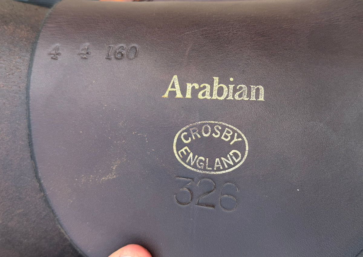 Vintage Crosby English Cutback Saddle – 20” Seat – Made in England
