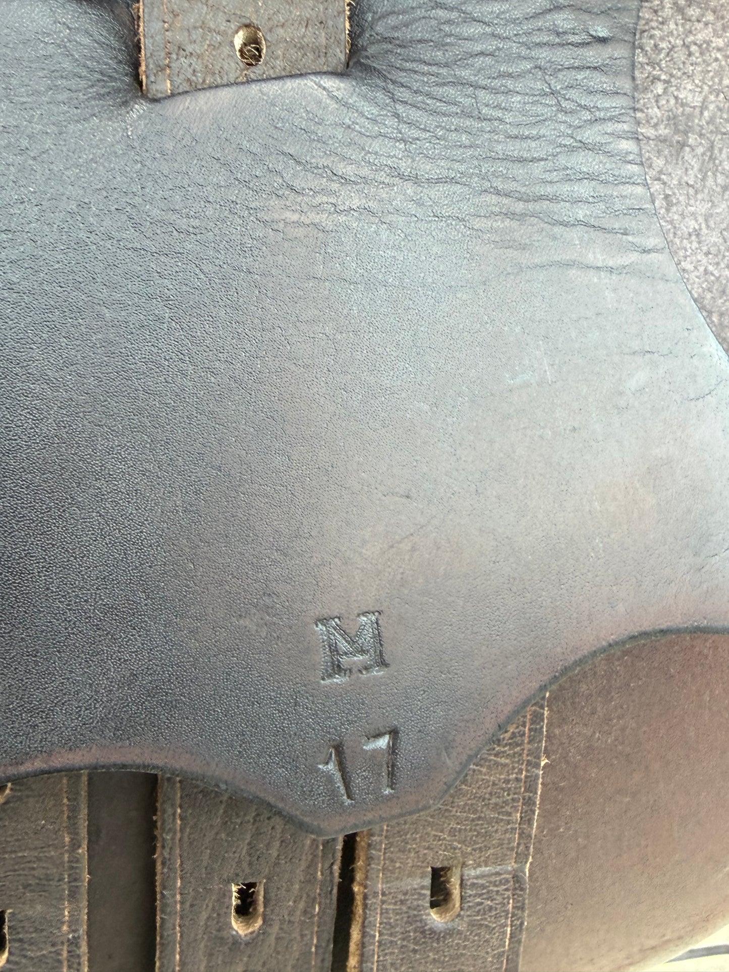 Used Collegiate 17” Medium Tree Brown Leather Dressage Saddle